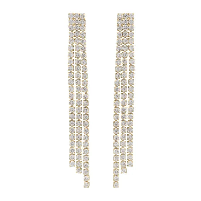 Snö Essence small tassel ear gold/clear