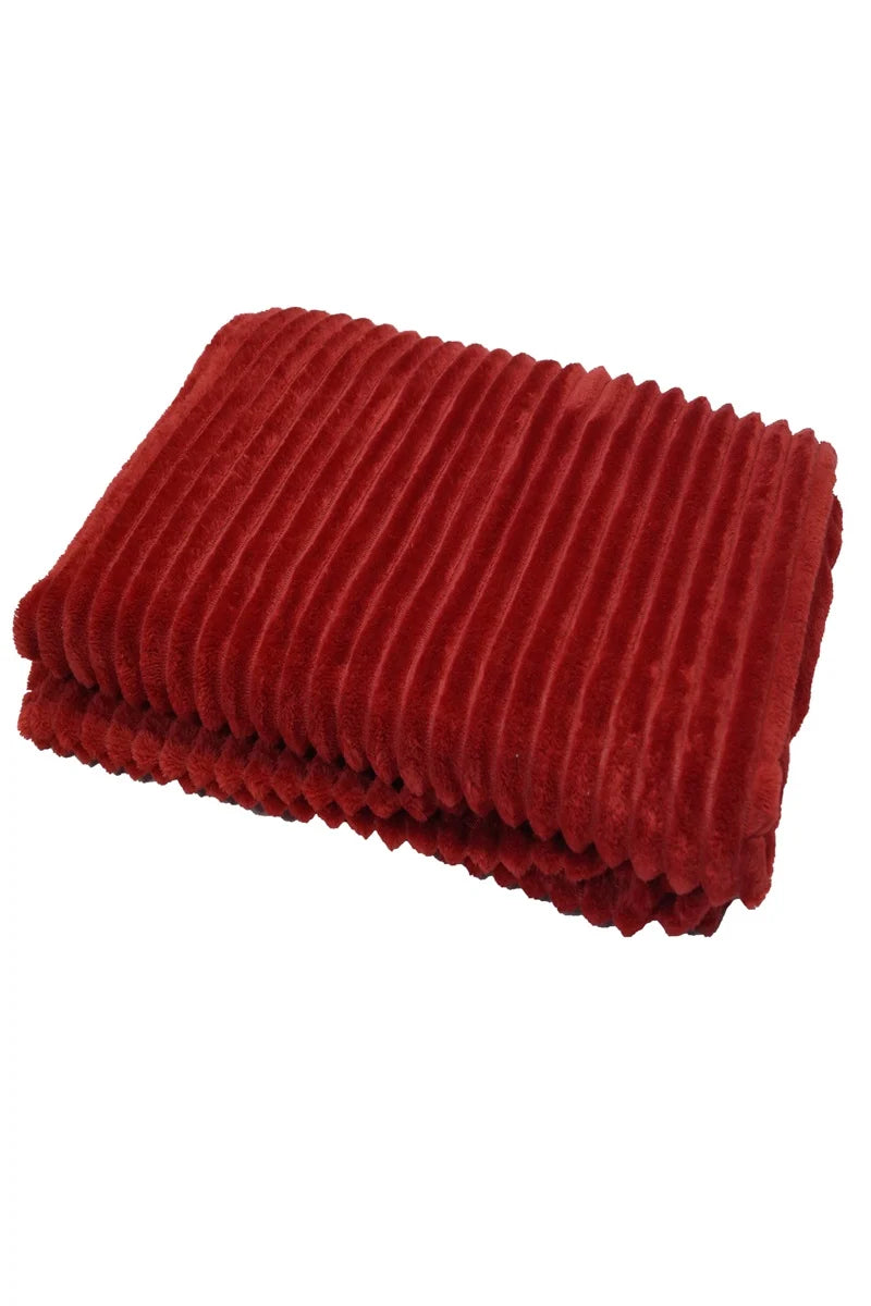 Baloo pläd 130x170 dark red