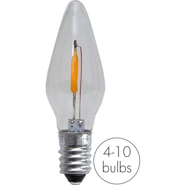 Filament led bulb 3-pack 0,5W