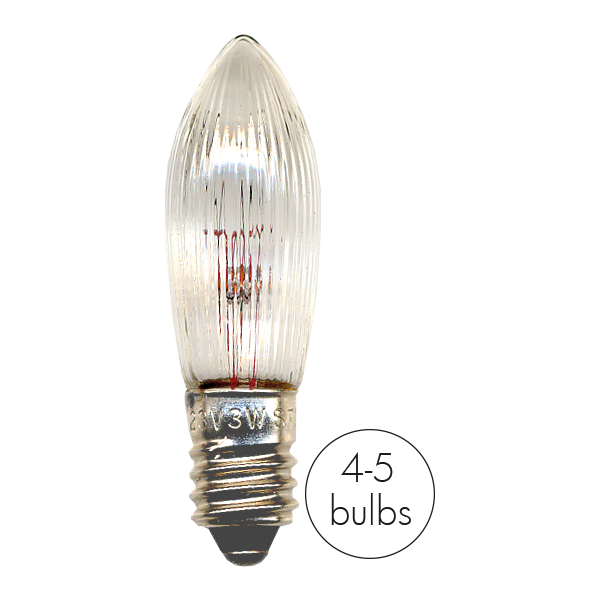 Reservlampa 3-pack E10 55V 3W