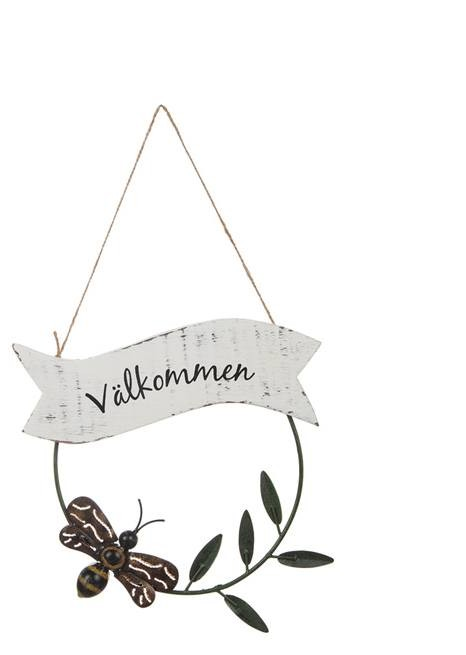 DD Skylt Välkommen fjäril/slända
