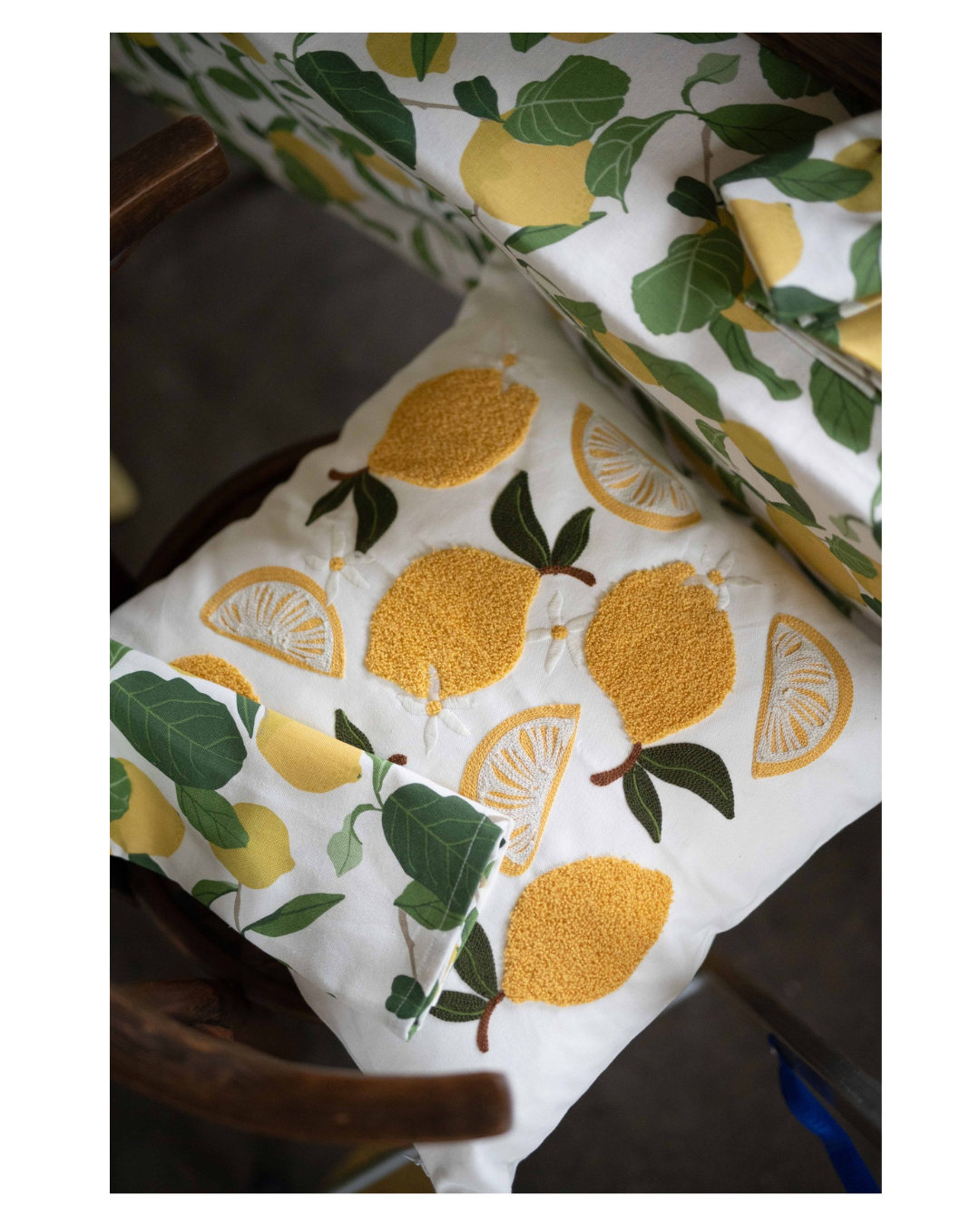 Citrus kuddfodral 48x48cm gul / 20