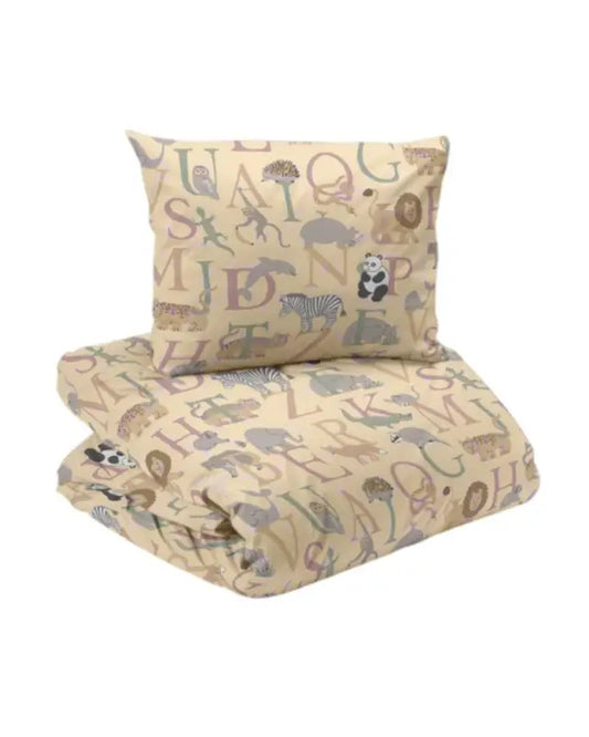 ABC Bäddset 2-dels gul - sängkläder