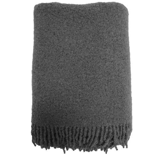 Åre Ullpläd Mörkgrå - Pläd
