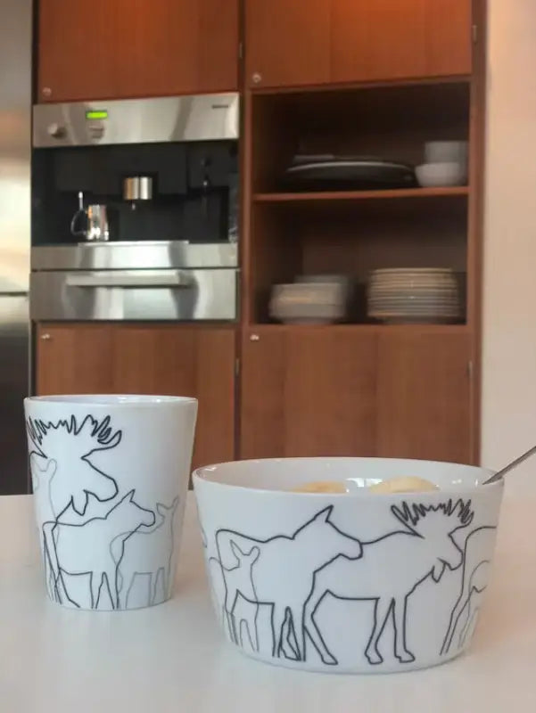 AV Mugg älg utan handtag - Porslin