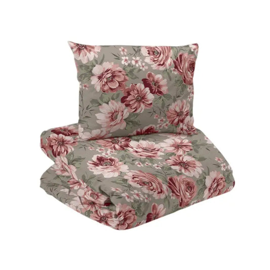 Bäddset 2-dels Dagmar satin linne/rosa - Bäddset