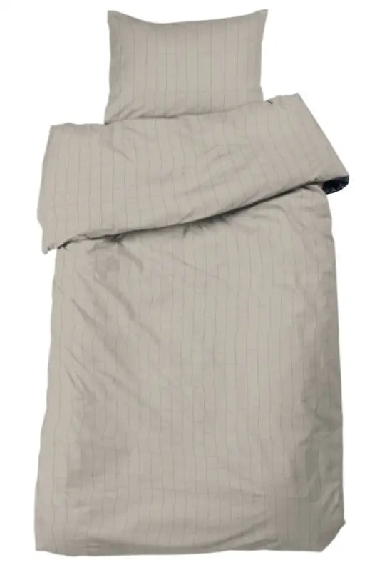 Bäddset 2-dels Square Satin 150 x 210 cm sand - Bäddset