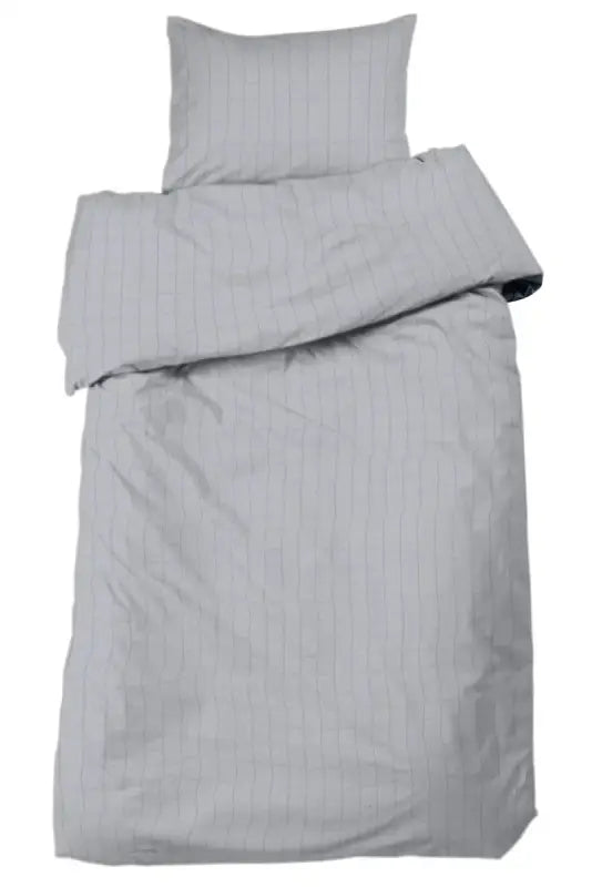 Bäddset 2-dels Square Satin 2-dels ljusgrå - Bäddset