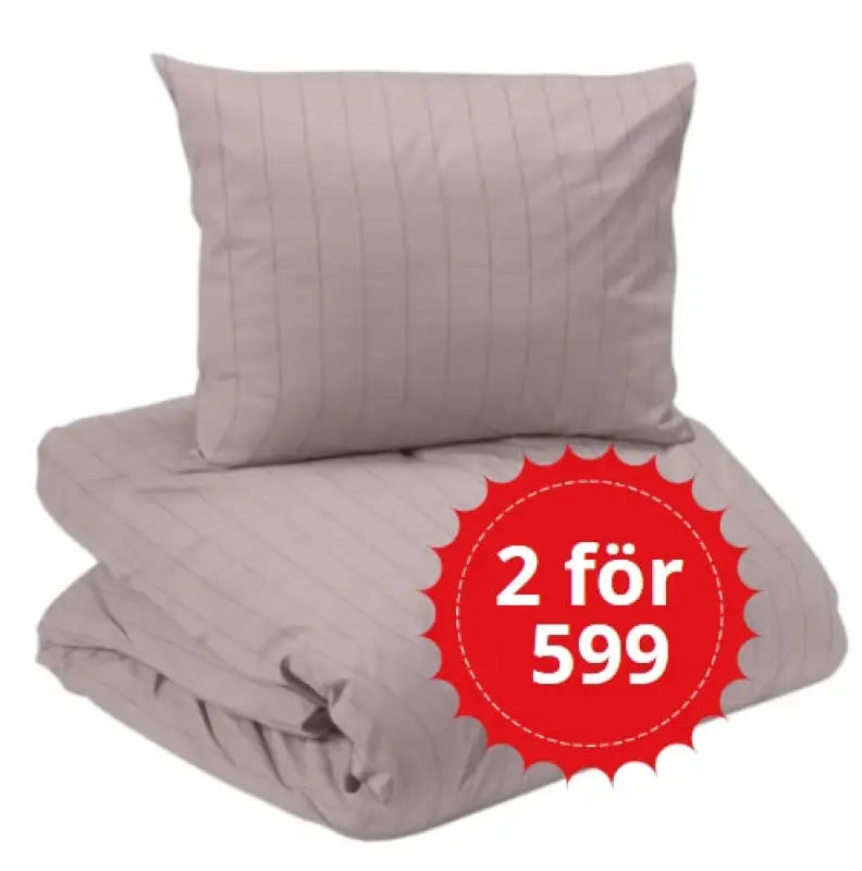 Bäddset Square Satin 2-dels rosa - Bäddset