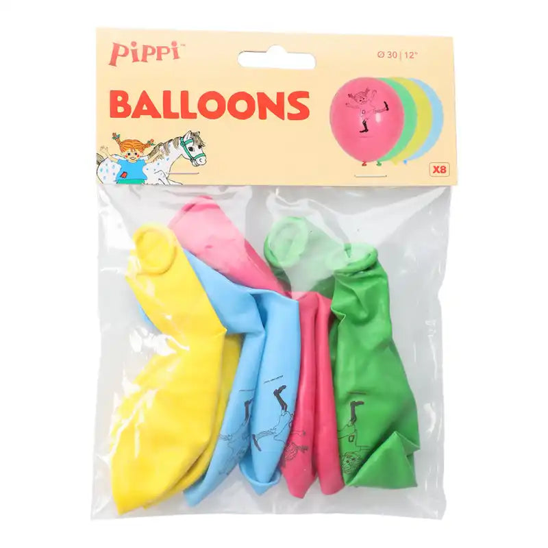 Ballonger Pippi 8-pack - Ballonger
