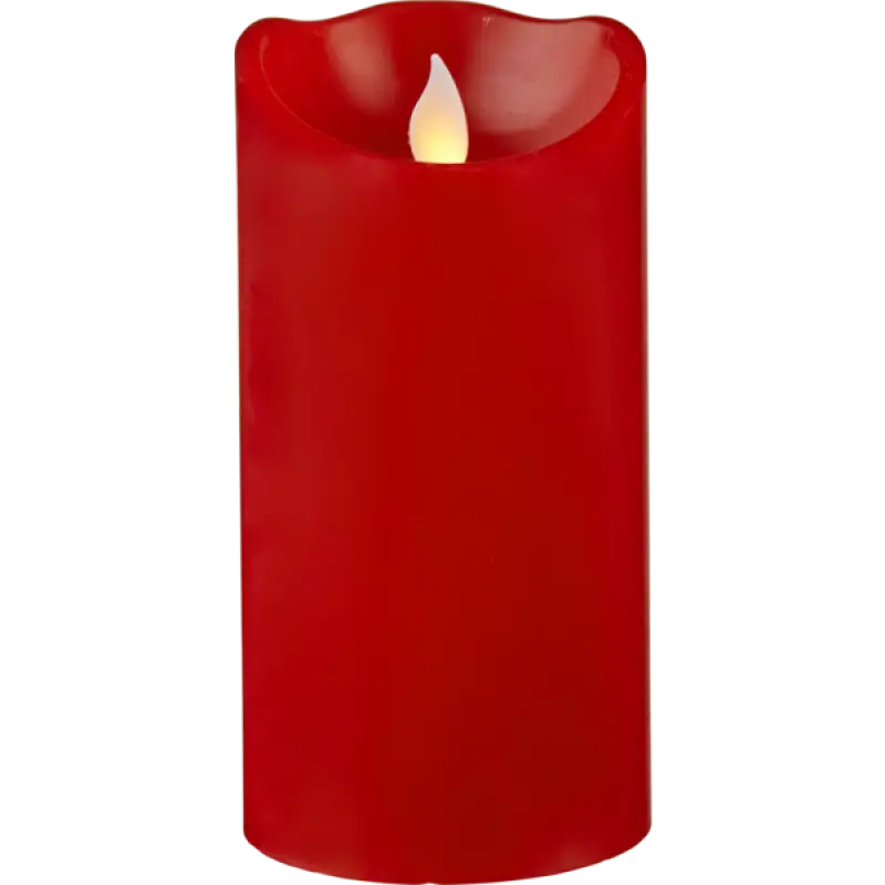 Blockljus LED med twinkle 15cm röd - Led