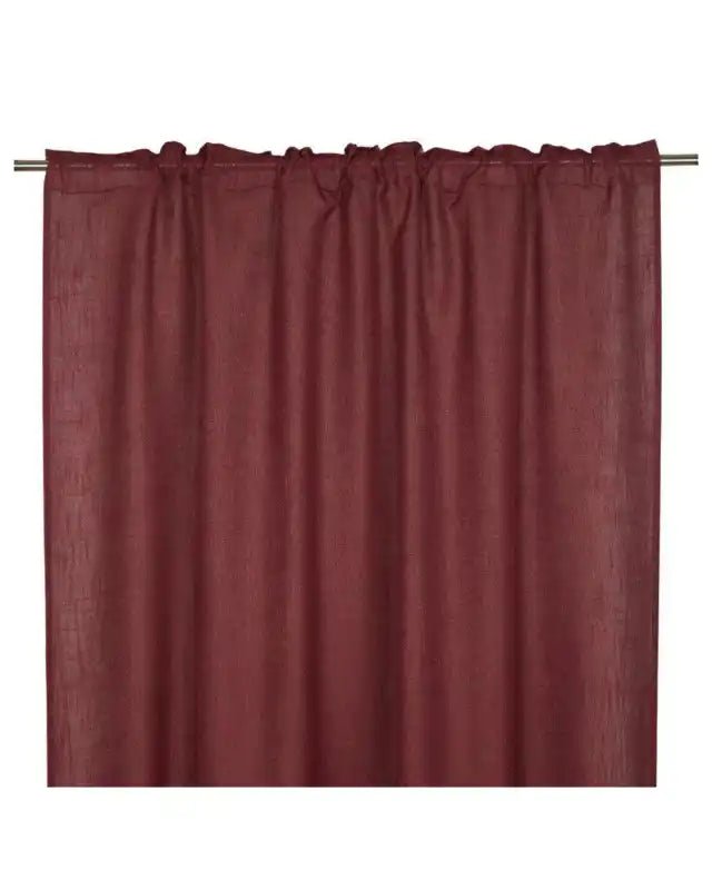 Brooklyn Gardinlängder 2-pack 140x250 cm röd - Nova Hem