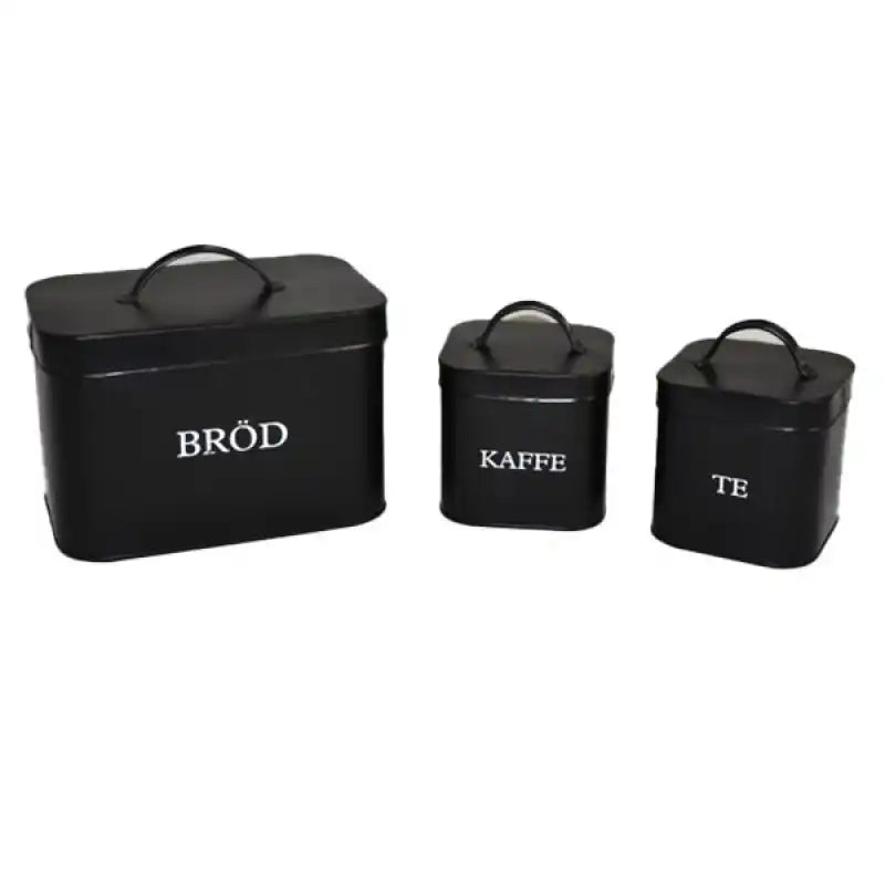 Burk TE svart 15x12 cm - Te-burk