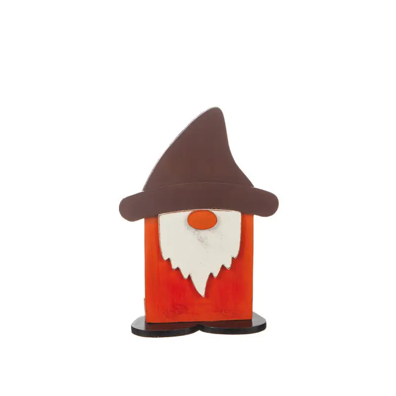 DD Tomte i trä 20 cm - Röd/Orange - Jul