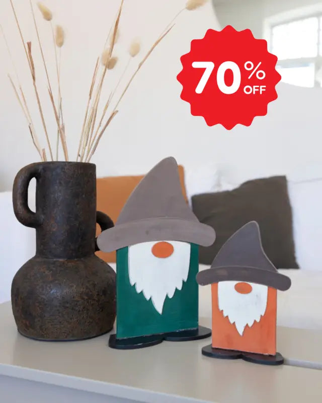 DD Tomte i trä 30 cm - Jul