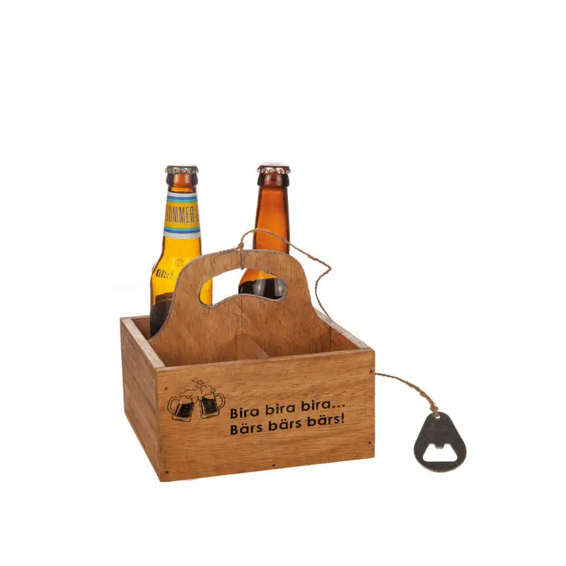DD Trälåda ’bira/bärs’med öppnare - Present