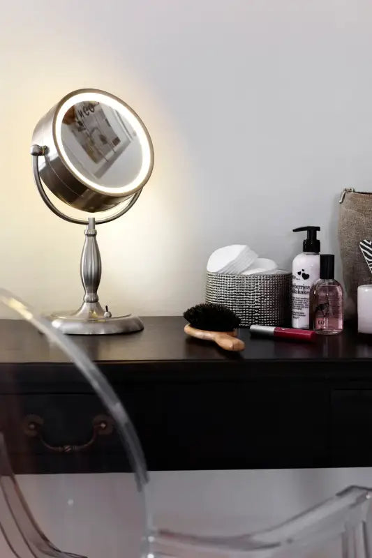 Face sminkspegel stål - Belysning