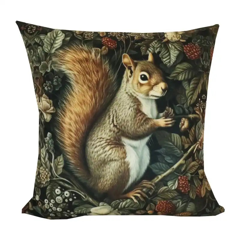 Forest squirrel kuddfodral 45x45 cm - Kuddfodral