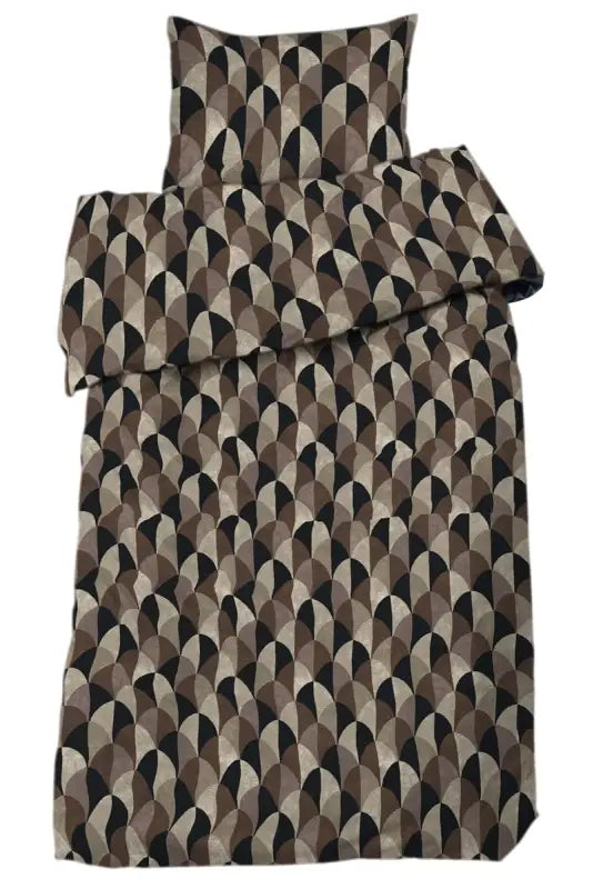 Forth Percale Bäddset 2-dels svart/brun - Textil