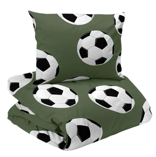 Fotboll Påslakanset Grön - Bäddset