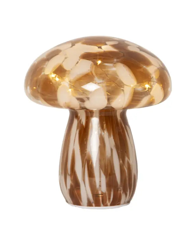 Funghi Glasdekoration LED med timer 17 cm - Lampa