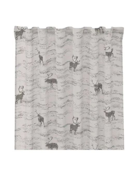 Gardinlängder Fjäll linne 120x250 cm 100% bomull - Gardiner