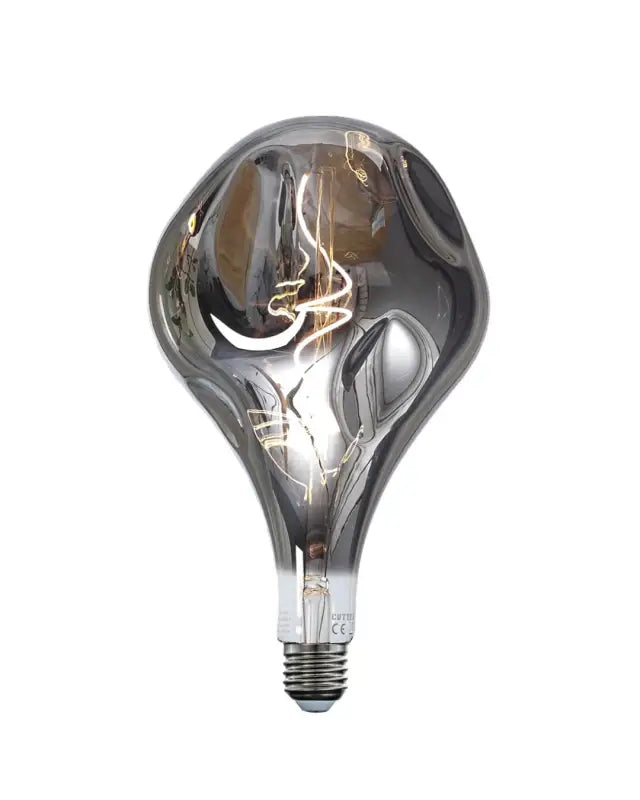 Glödlampa E27 Curly step organic glob 165 smoke 4W Glödlampa