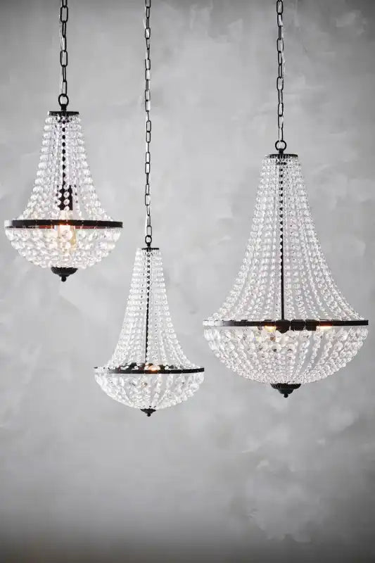 Gränsö kristallkrona 2L Svart - Kristallkrona