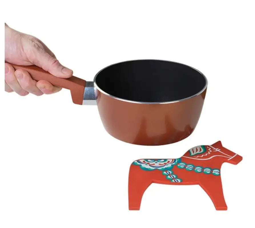 Grytunderlägg dalahäst Svart - Grytunderlägg