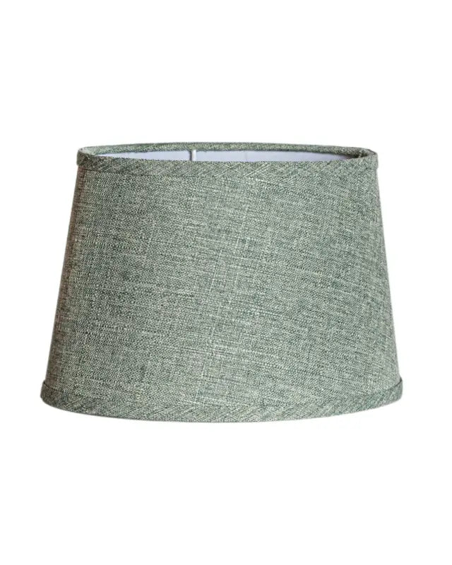 Hedda Skärm i Linne 20x25 cm grön oval - Lampskärm