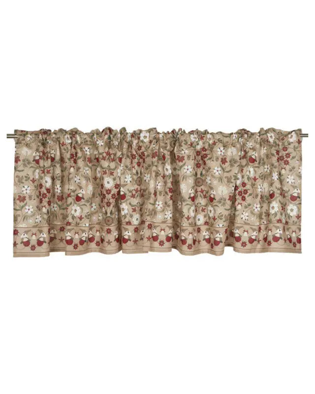 Julefrid Gardinkappa 55x250 cm röd - Textil