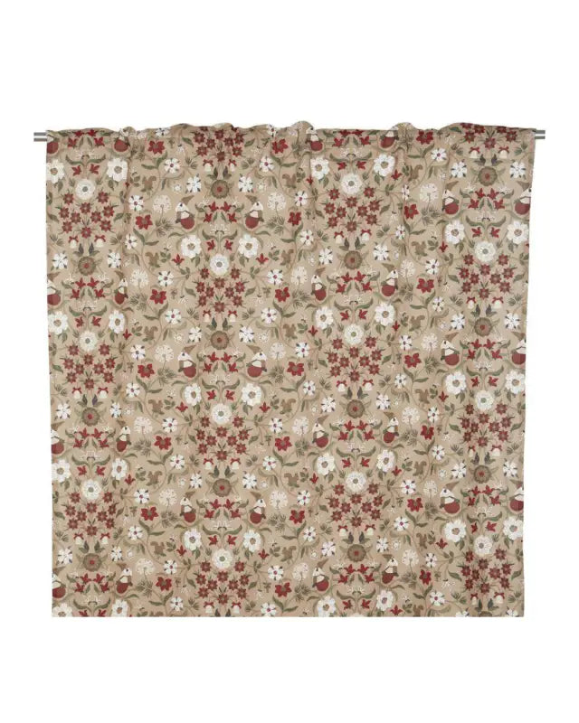 Julefrid Gardinlängder 2-pack 115x250 cm röd - Textil