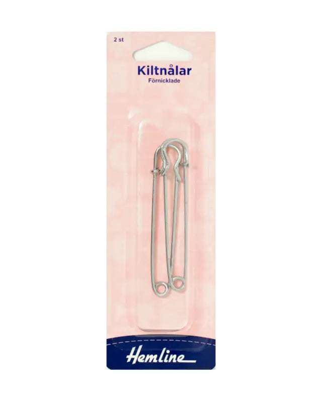Kiltnålar silver 75mm - Sytillbehör