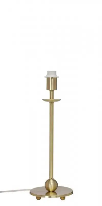 Lampfot borstad mässing 38cm - Lampfot