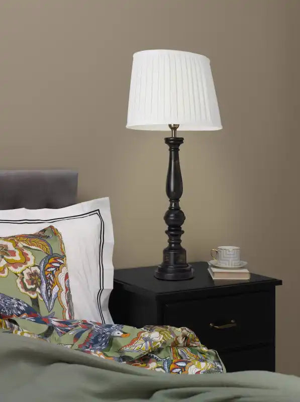 Lampfot trä Svart 57 cm - Lampfot