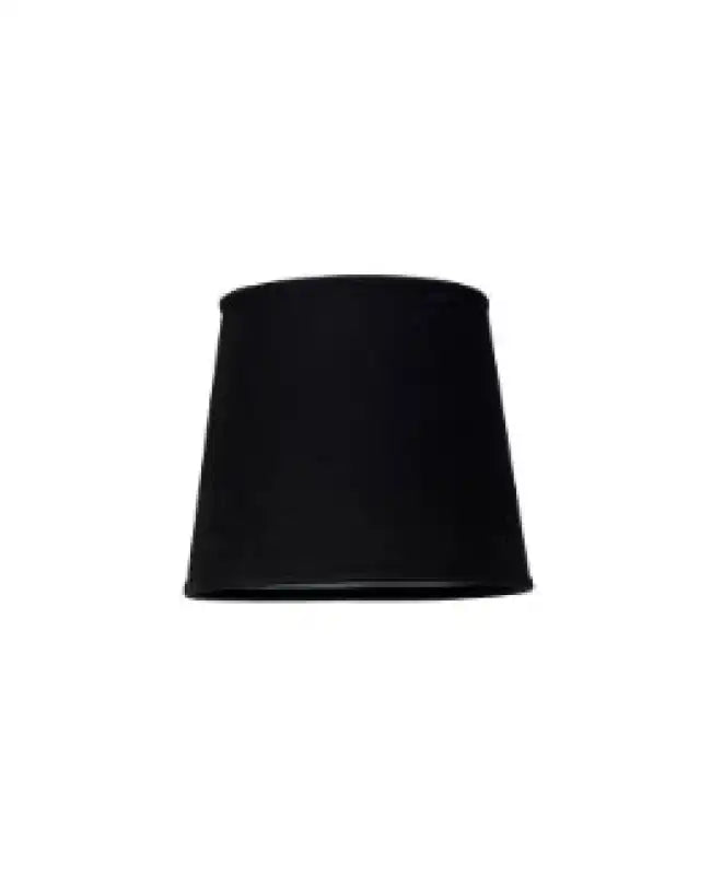 Lampskärm i linne svart H 17 cm svängbar - Lampskärm