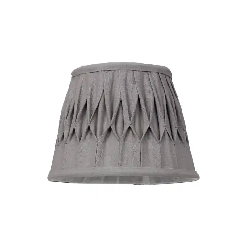 Lampskärm veckat linne greige S3311 skärm - Lampskärm