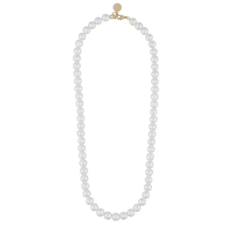 Laney small pearl neck 45 g/white - Halsband