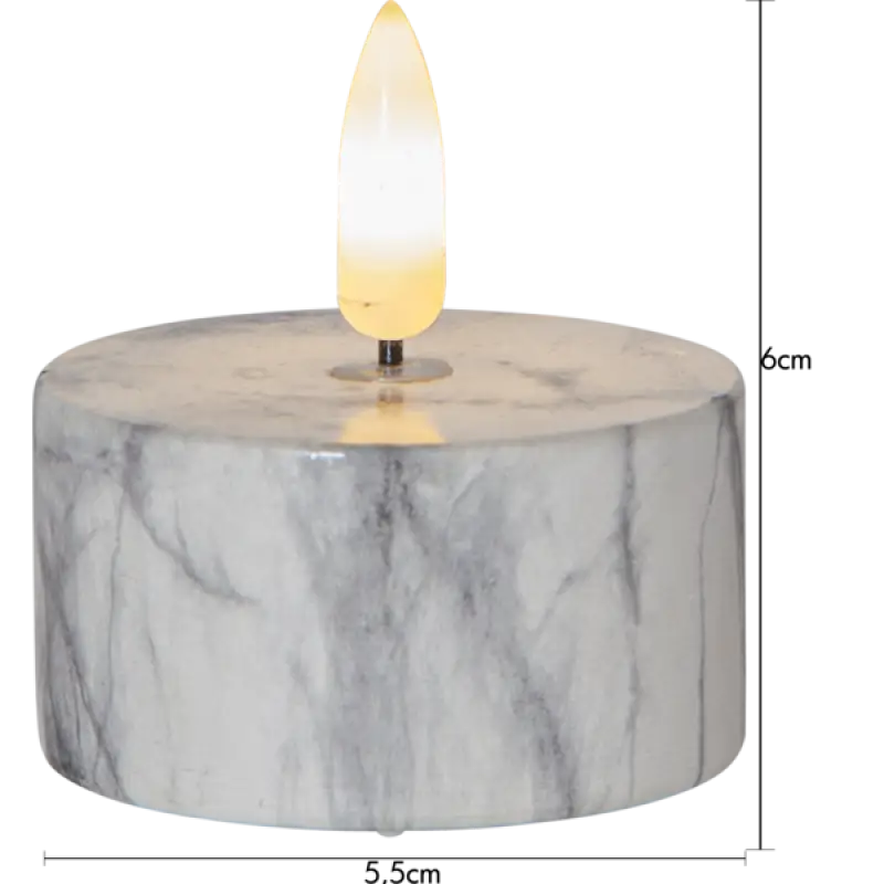 LED Värmeljus Flamme Marble 2 pack LED ljus