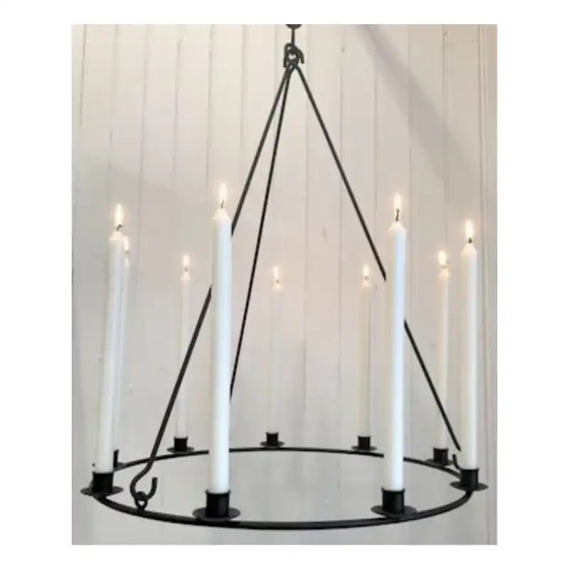 Ljusring 9-ljus svart 58cm - Nova Hem