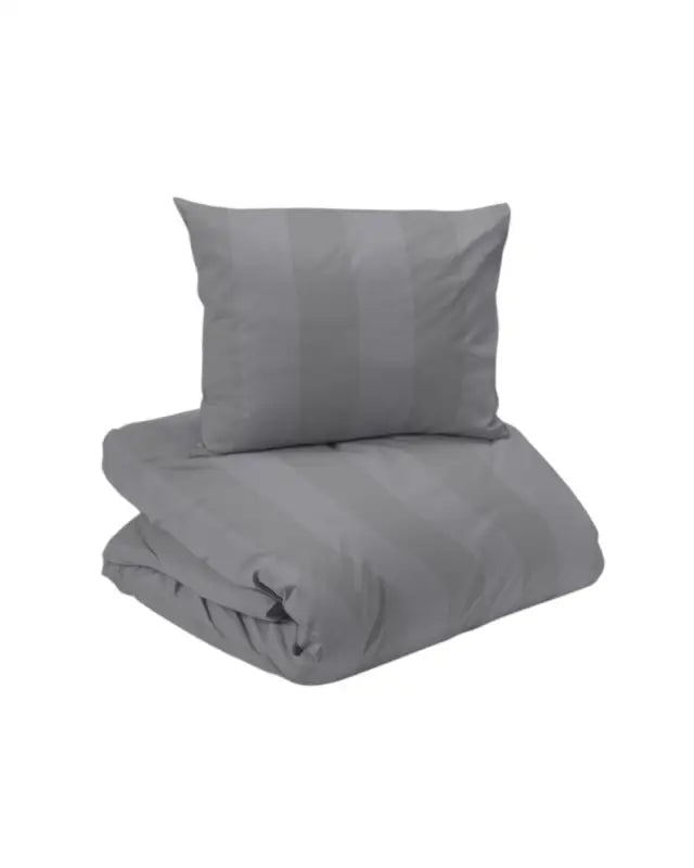 Manhattan Bäddset 2-dels satin mellangrå - Satin