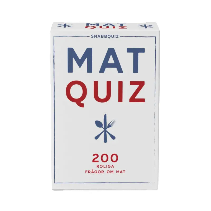 Mat quiz - Sällskapsspel
