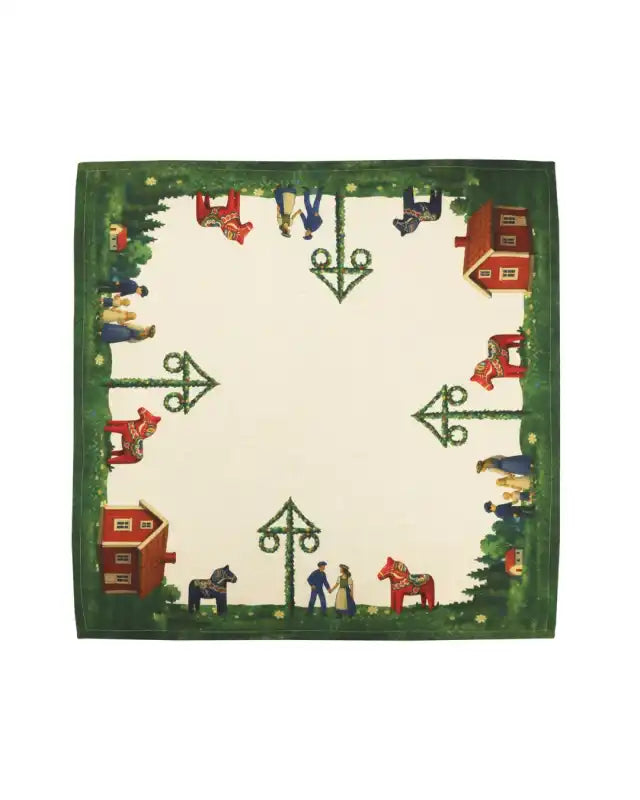 Midsommar duk 90x90cm multi - Midsommar