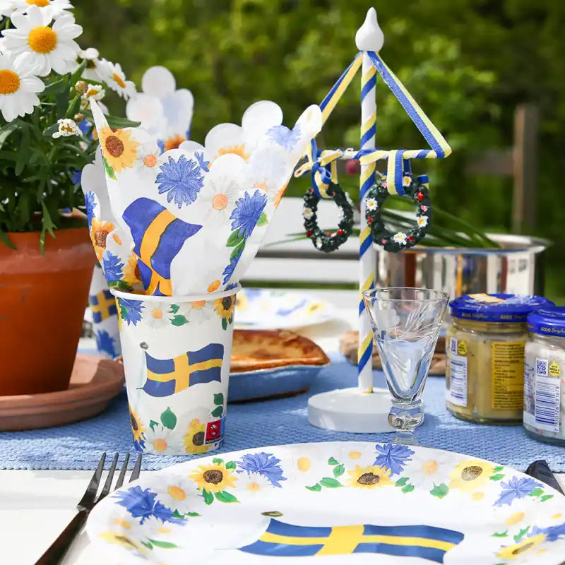 Midsommarstång vit - midsommar