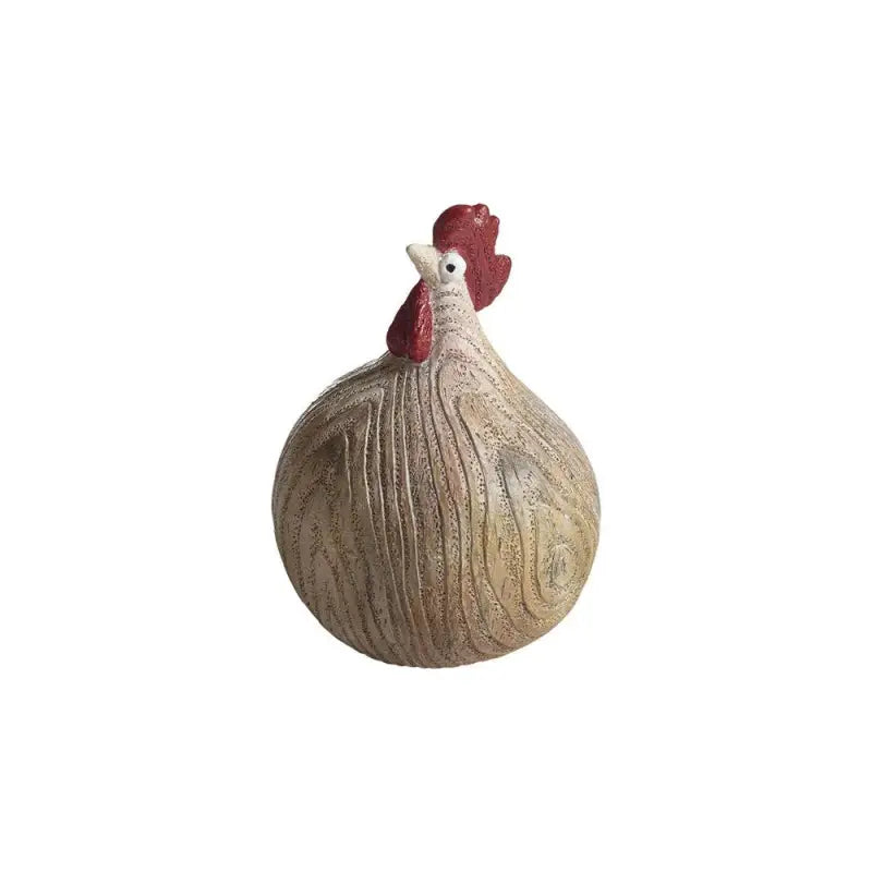 NG Höna Woodie ljus 9,6 cm - Dekoration