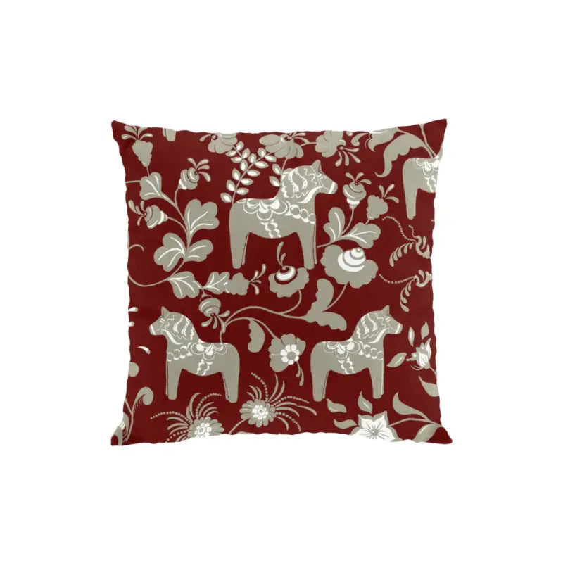 Nusnäs kuddfodral röd 47X47 - Kuddfodral