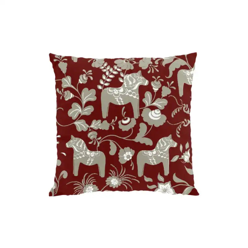 Nusnäs kuddfodral röd 47X47 - Kuddfodral