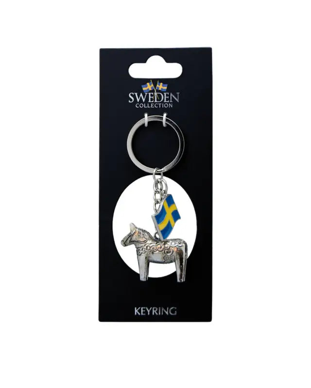 Nyckelring Sverige 3D Dalahäst - Nyckelring