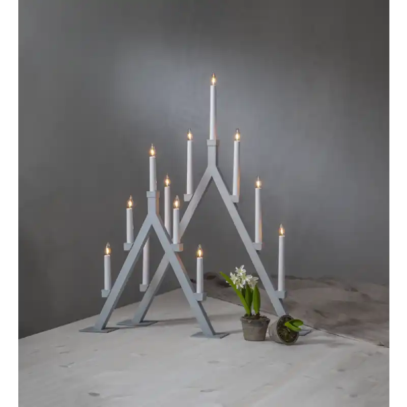 Oliver Ljusstake grå 55cm - Belysning