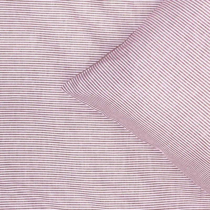 Påslakanset Runmarö 2-dels burgundy röd/vit - Bäddset